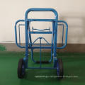 Load 120KG Hand Truck Cart Two Mute Rubber Wheels Portable Foldable Twice Hand Trolley